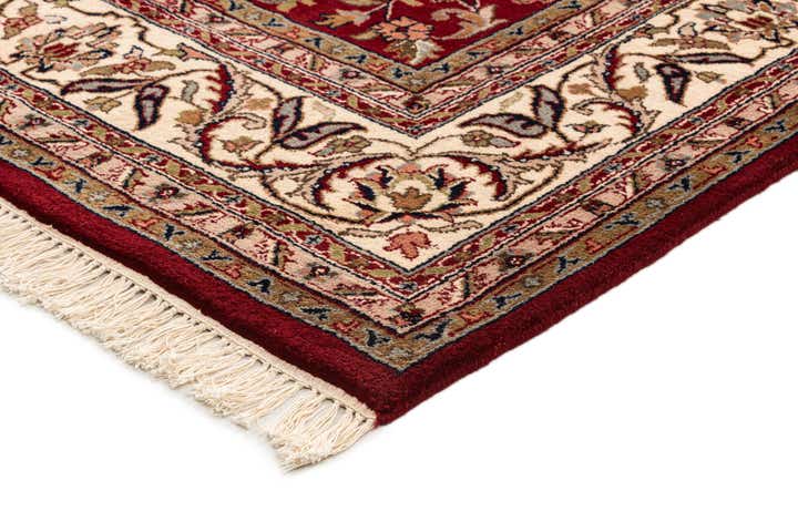 8' x 11' 3 Hand Knotted Isfahan Wool Rug