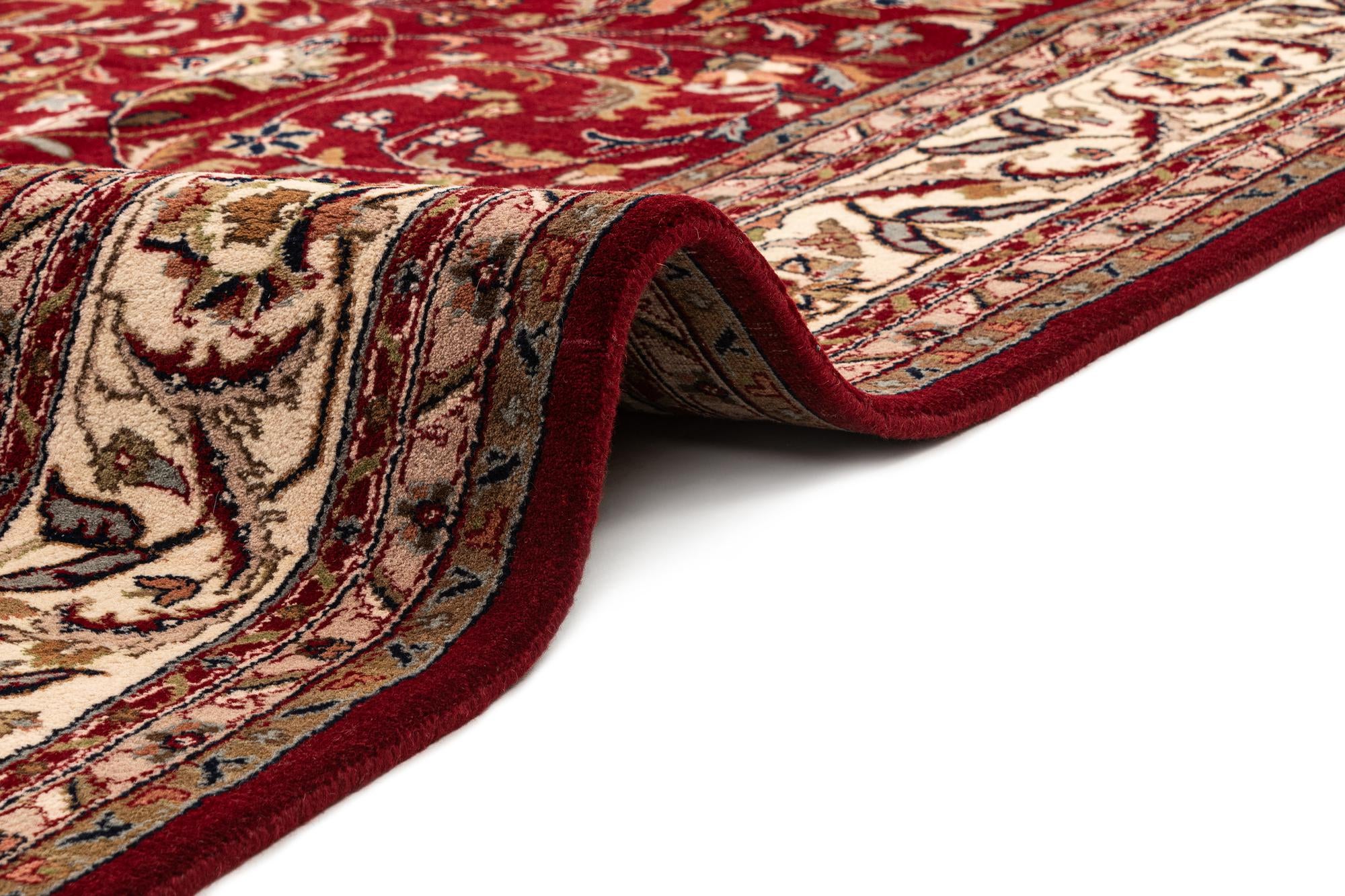 8' x 11' 3 Hand Knotted Isfahan Wool Rug