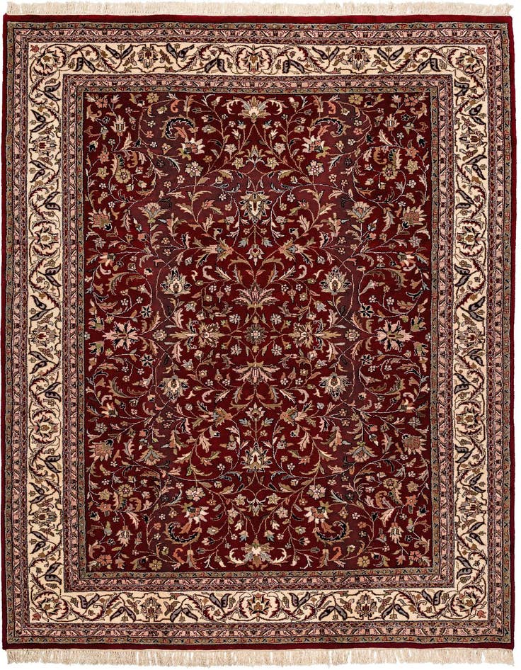Detail image of 8' x 11' 3 Hand Knotted Isfahan Wool Rug