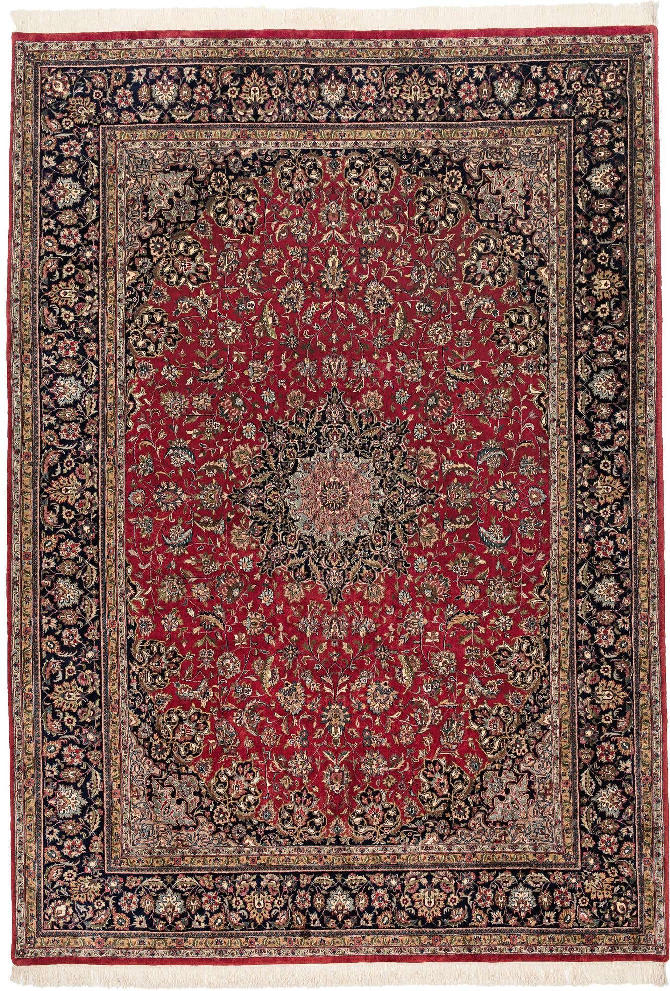 8' 3 x 11' 8 Hand Knotted Isfahan Oriental Wool Rug