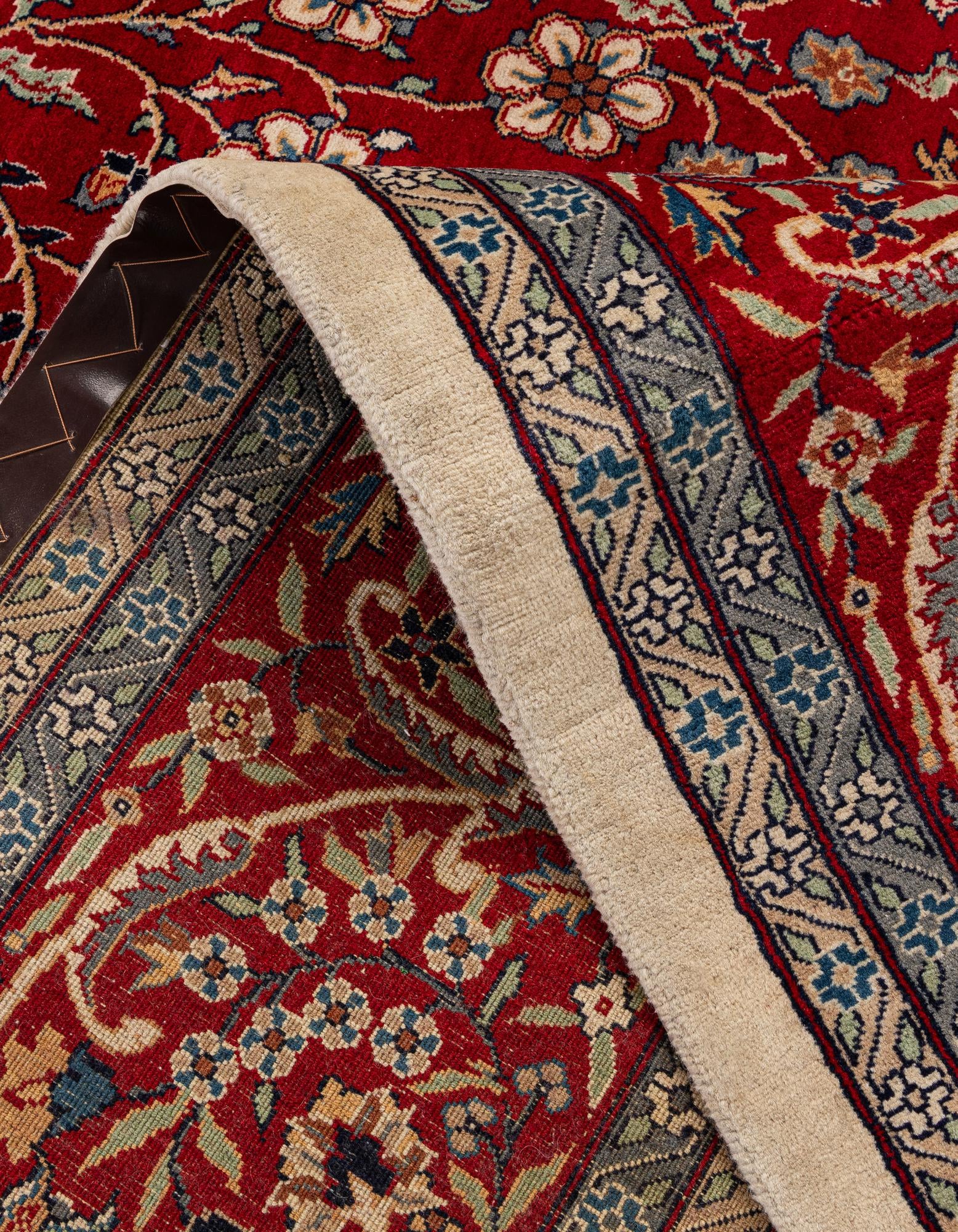 7' 3 x 10' 7 Hand Knotted Isfahan Wool Rug