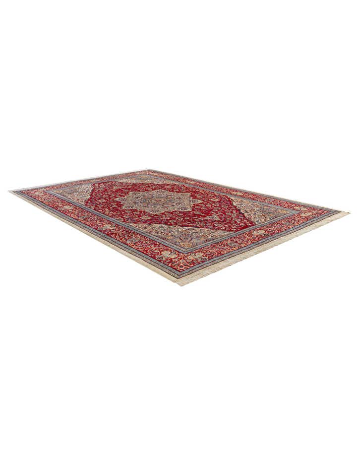 7' 3 x 10' 7 Hand Knotted Isfahan Wool Rug