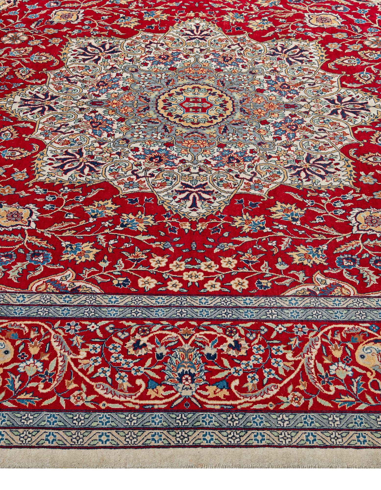 7' 3 x 10' 7 Hand Knotted Isfahan Wool Rug