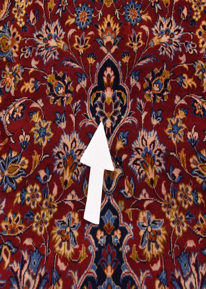 9' 8 x 13' 3 Hand Knotted Isfahan Persian Wool Rug