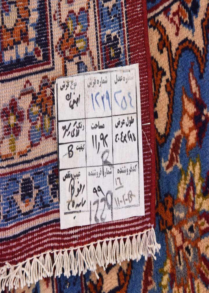 9' 8 x 13' 3 Hand Knotted Isfahan Persian Wool Rug