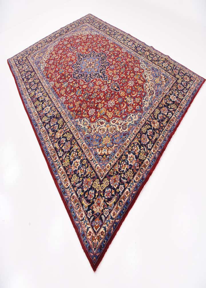 9' 8 x 13' 3 Hand Knotted Isfahan Persian Wool Rug