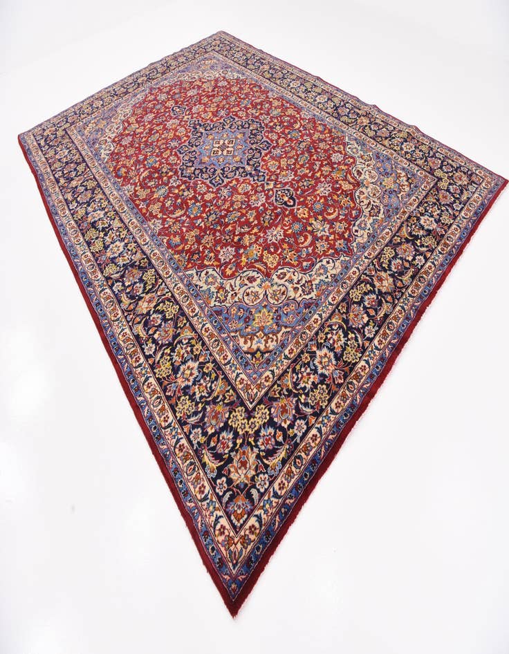 Detail image of 9' 8 x 13' 3 Hand Knotted Isfahan Persian Wool Rug