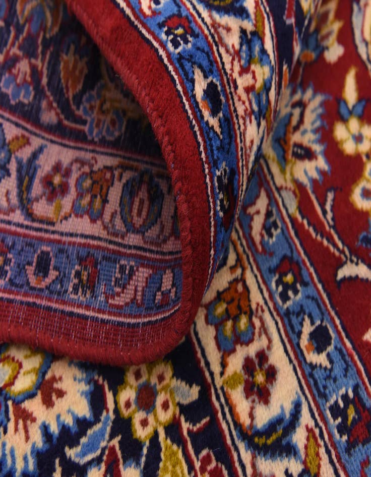 Detail image of 9' 8 x 13' 3 Hand Knotted Isfahan Persian Wool Rug