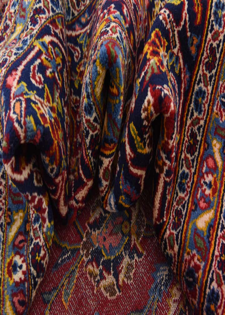 9' 10 x 13' 2 Hand Knotted Isfahan Persian Wool Rug