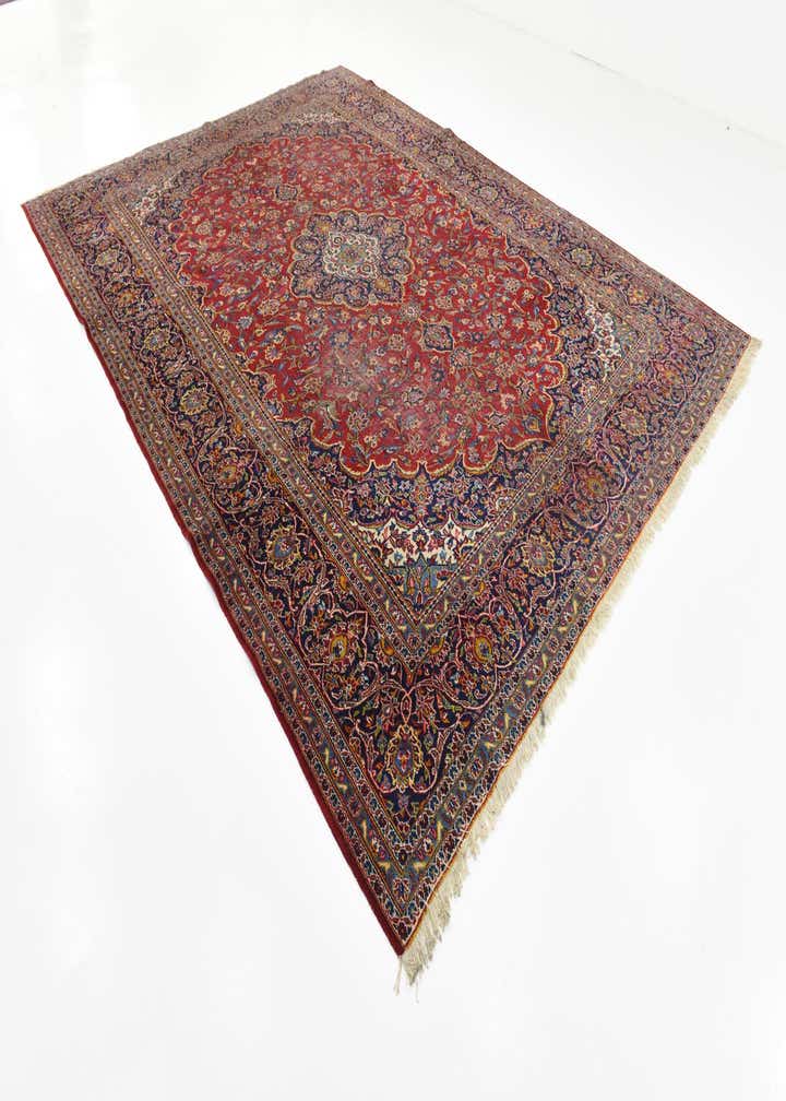 9' 10 x 13' 2 Hand Knotted Isfahan Persian Wool Rug
