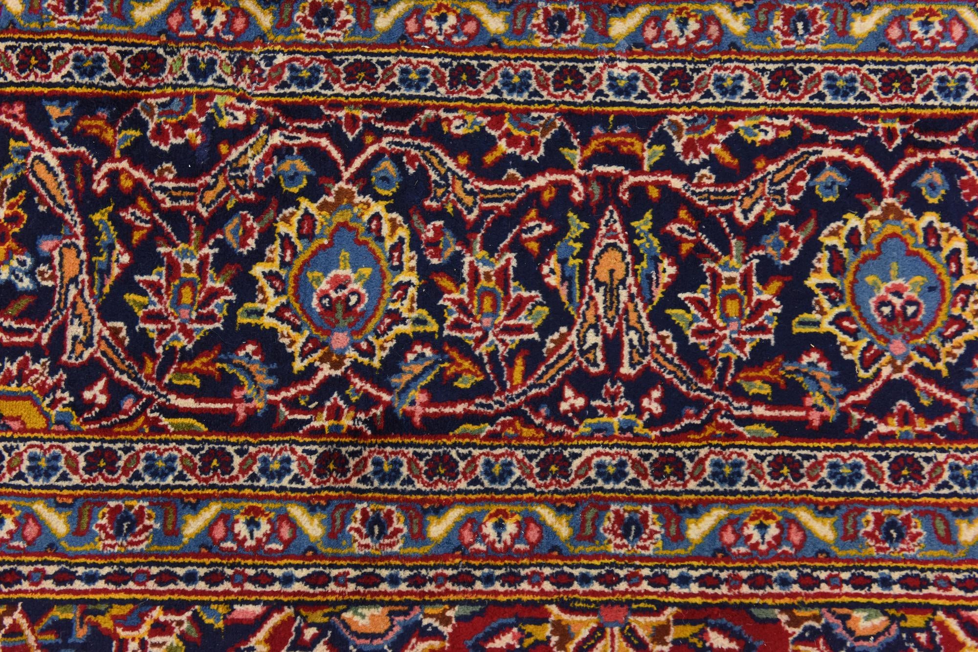 9' 10 x 13' 2 Hand Knotted Isfahan Persian Wool Rug