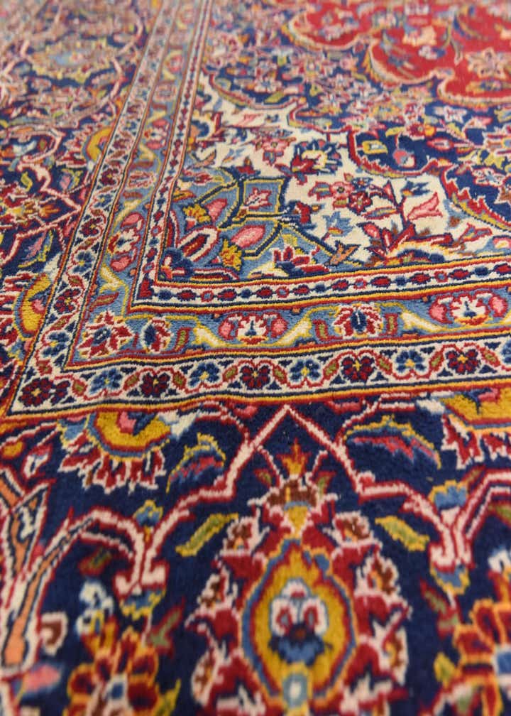 9' 10 x 13' 2 Hand Knotted Isfahan Persian Wool Rug