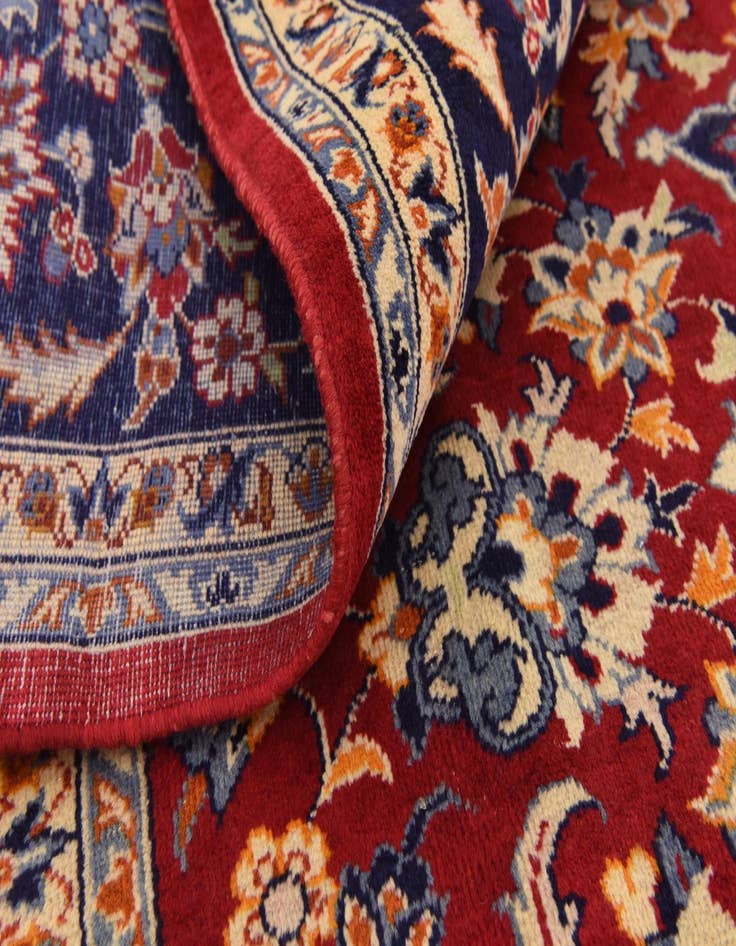 Detail image of 9' 9 x 13'  Hand Knotted Isfahan Persian Wool Rug