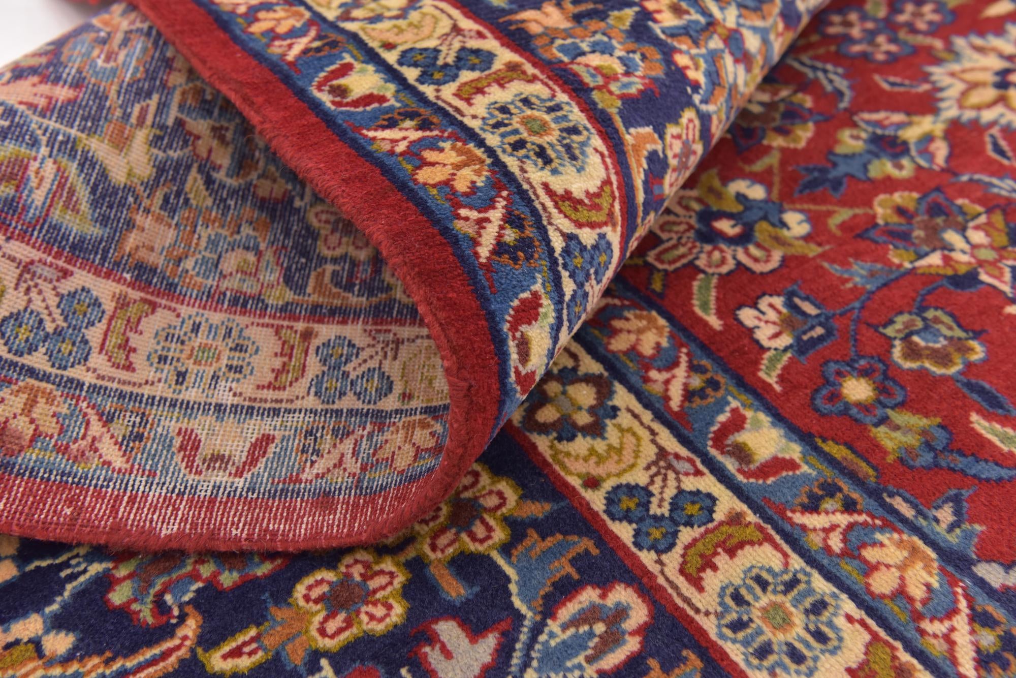 9' 8 x 12' 10 Hand Knotted Isfahan Persian Wool Rug