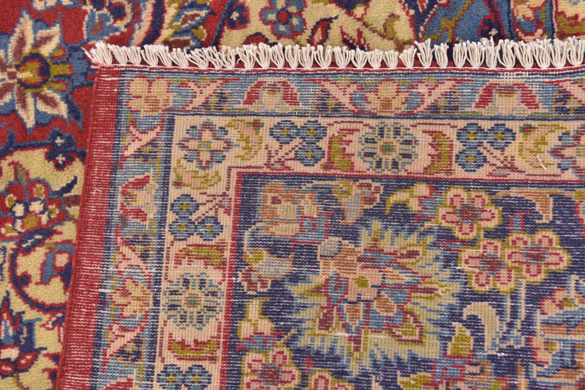 9' 8 x 12' 10 Hand Knotted Isfahan Persian Wool Rug