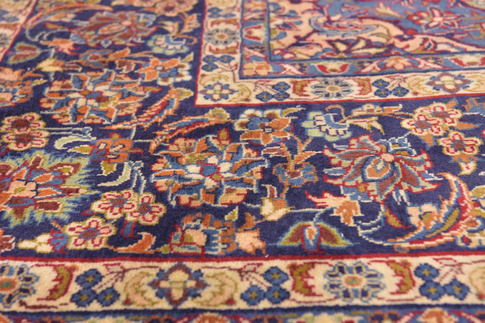9' 8 x 12' 10 Hand Knotted Isfahan Persian Wool Rug