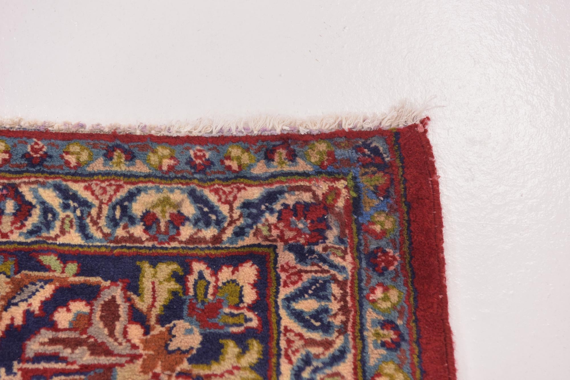 9' 8 x 13' Hand Knotted Isfahan Persian Wool Rug