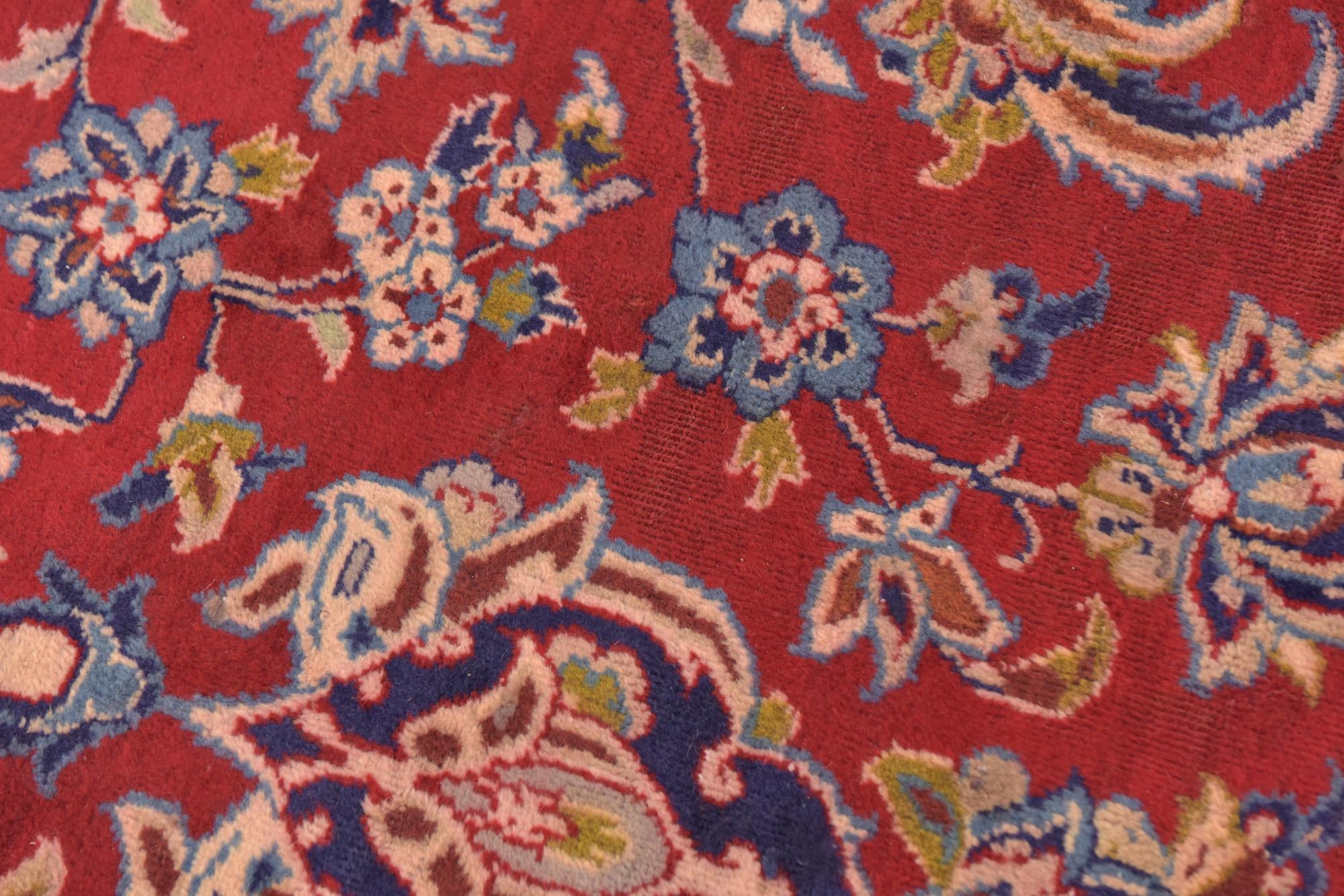9' 8 x 13' Hand Knotted Isfahan Persian Wool Rug