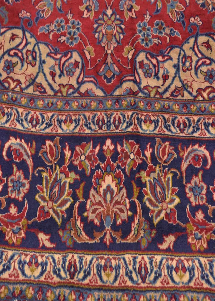 9' 8 x 13' Hand Knotted Isfahan Persian Wool Rug