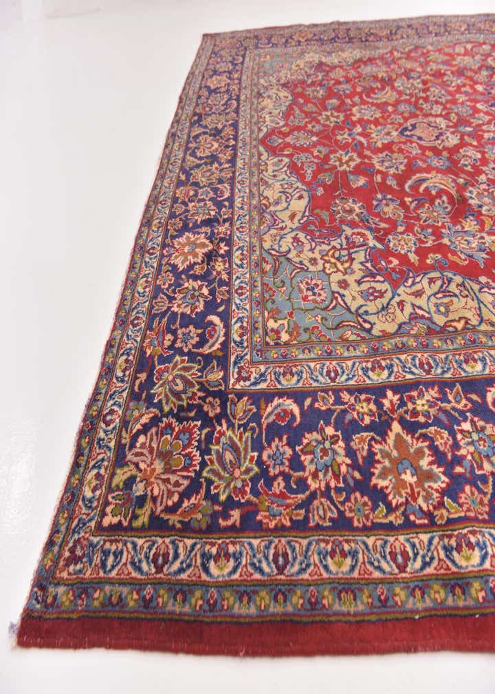 9' 8 x 13' Hand Knotted Isfahan Persian Wool Rug