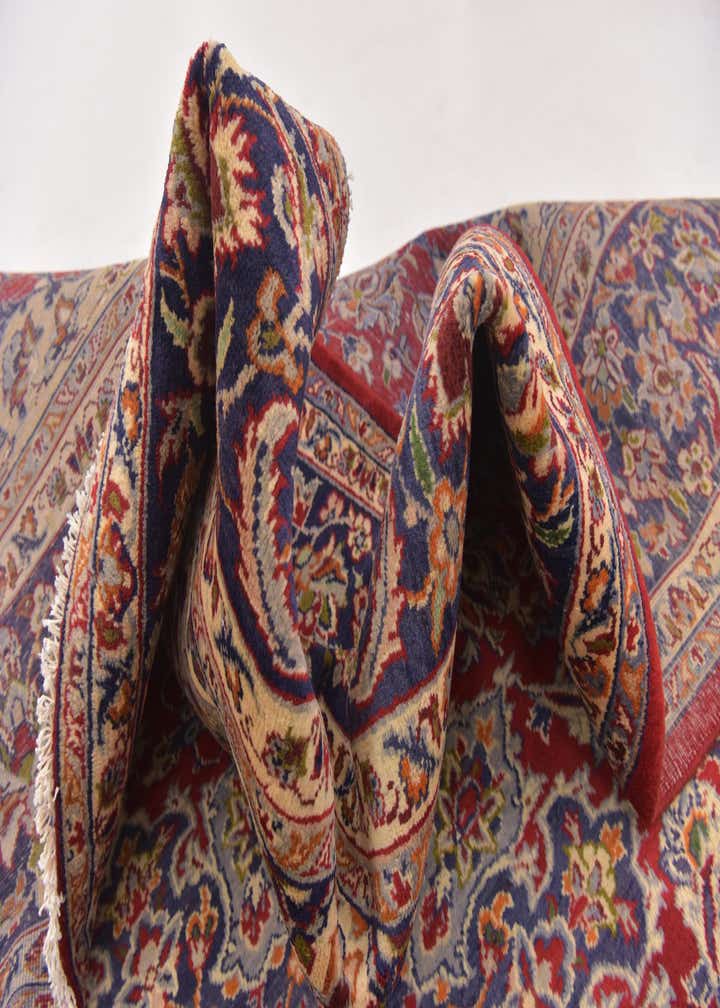 9' 10 x 13' 2 Hand Knotted Isfahan Persian Wool Rug
