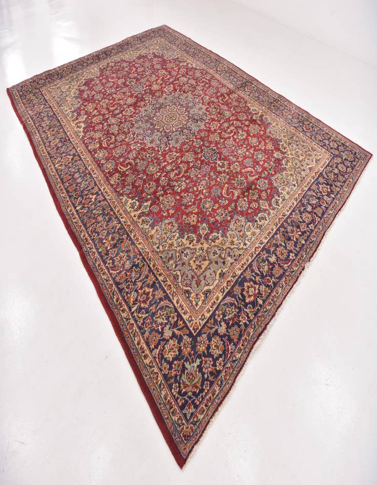 Detail image of 9' 10 x 13' 2 Hand Knotted Isfahan Persian Wool Rug