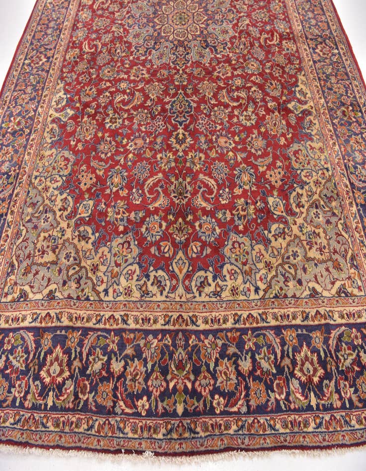 Detail image of 9' 10 x 13' 2 Hand Knotted Isfahan Persian Wool Rug