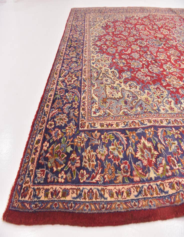 Detail image of 9' 10 x 13' 2 Hand Knotted Isfahan Persian Wool Rug