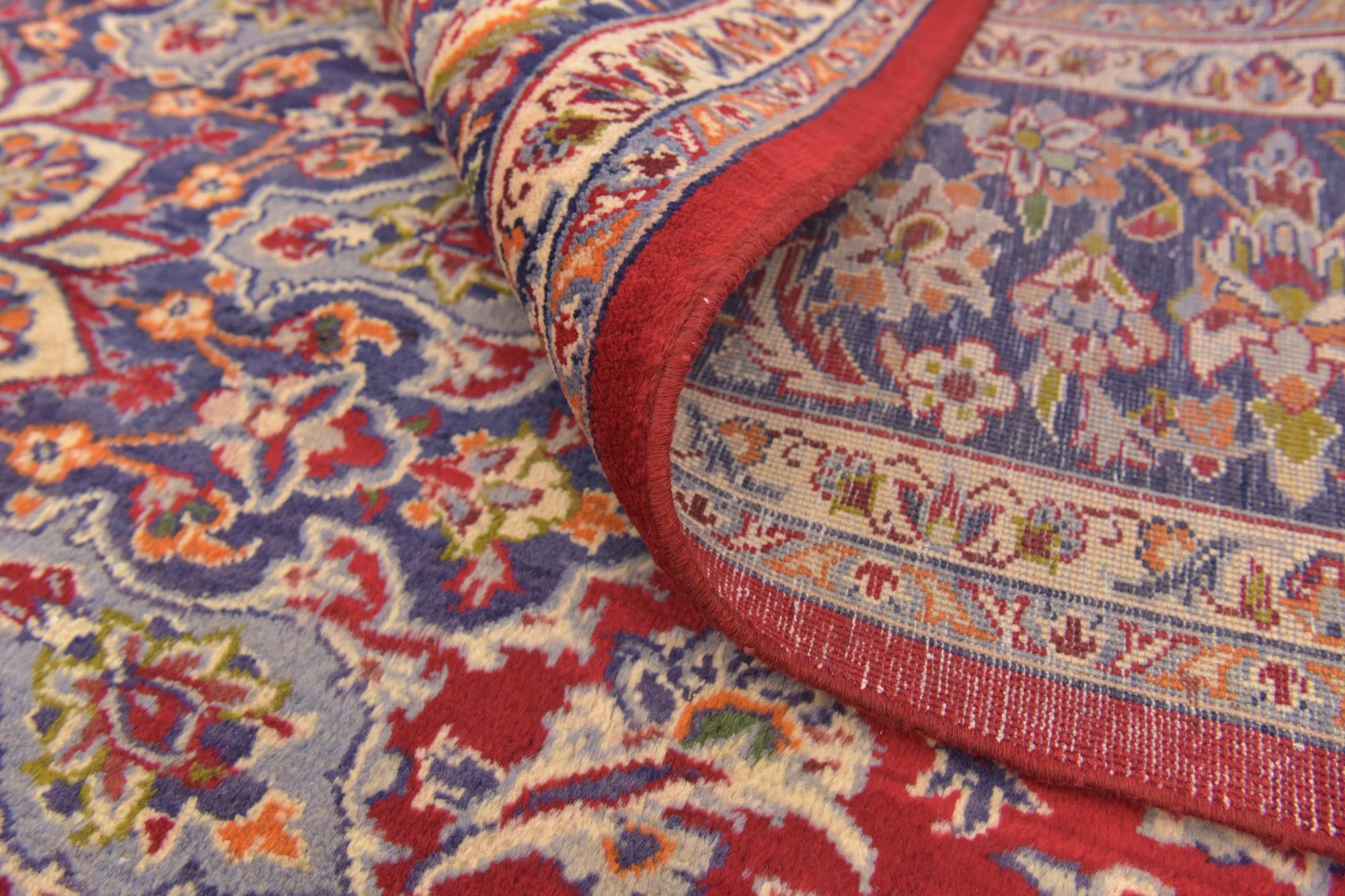 9' 10 x 13' 2 Hand Knotted Isfahan Persian Wool Rug