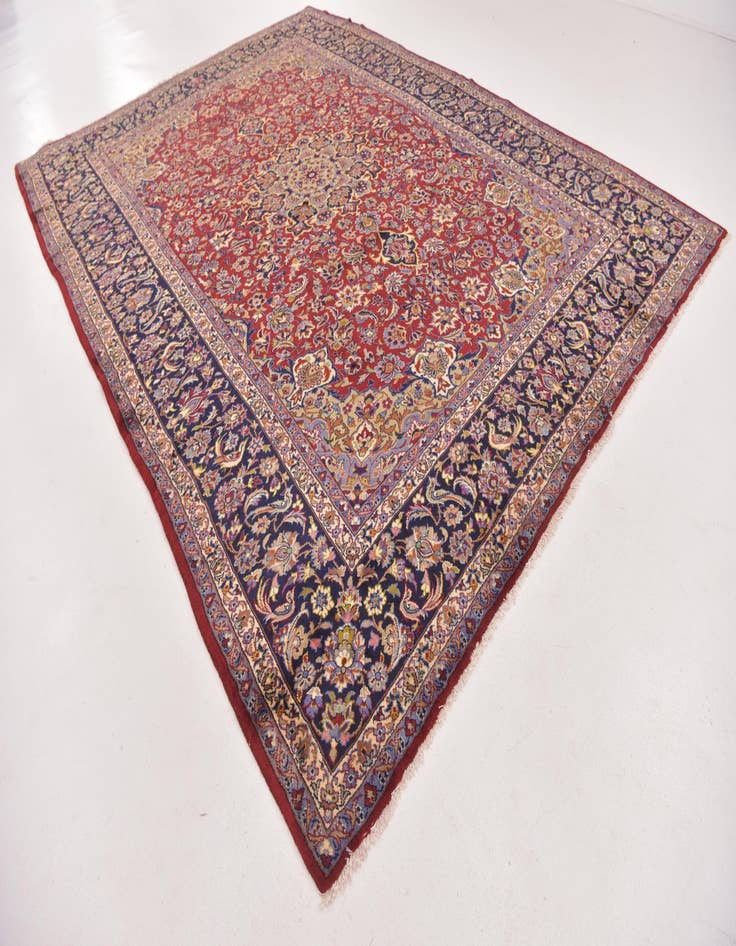 Detail image of 9' 10 x 13' 4 Hand Knotted Isfahan Persian Wool Rug