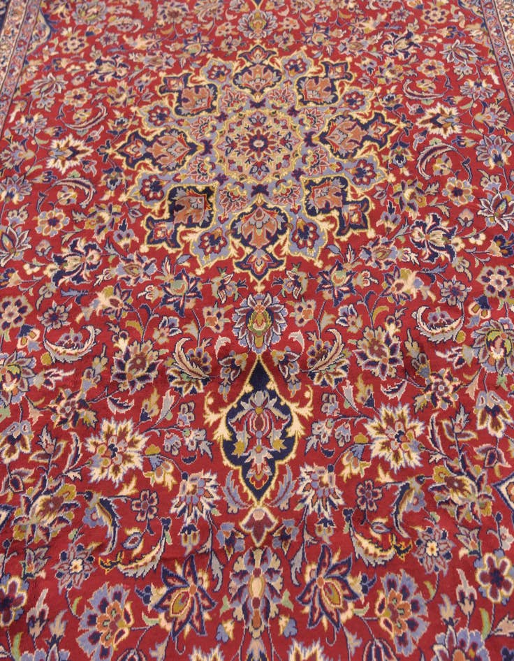 Detail image of 9' 10 x 13' 4 Hand Knotted Isfahan Persian Wool Rug