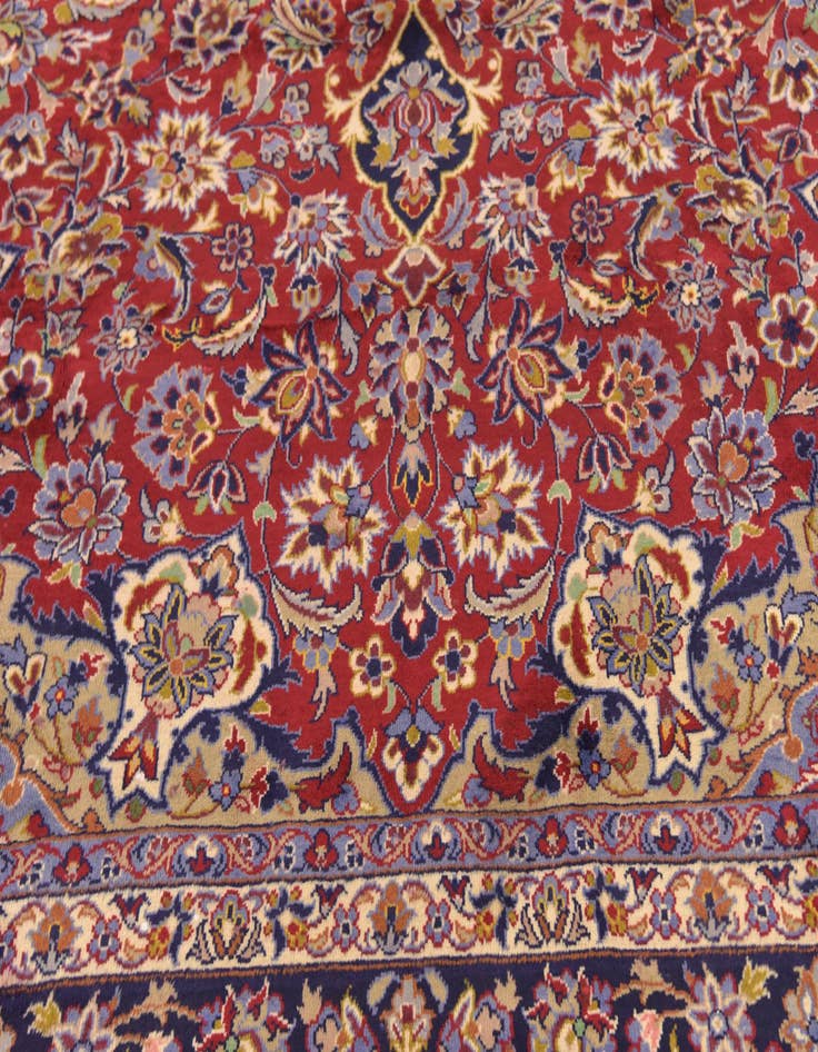 Detail image of 9' 10 x 13' 4 Hand Knotted Isfahan Persian Wool Rug
