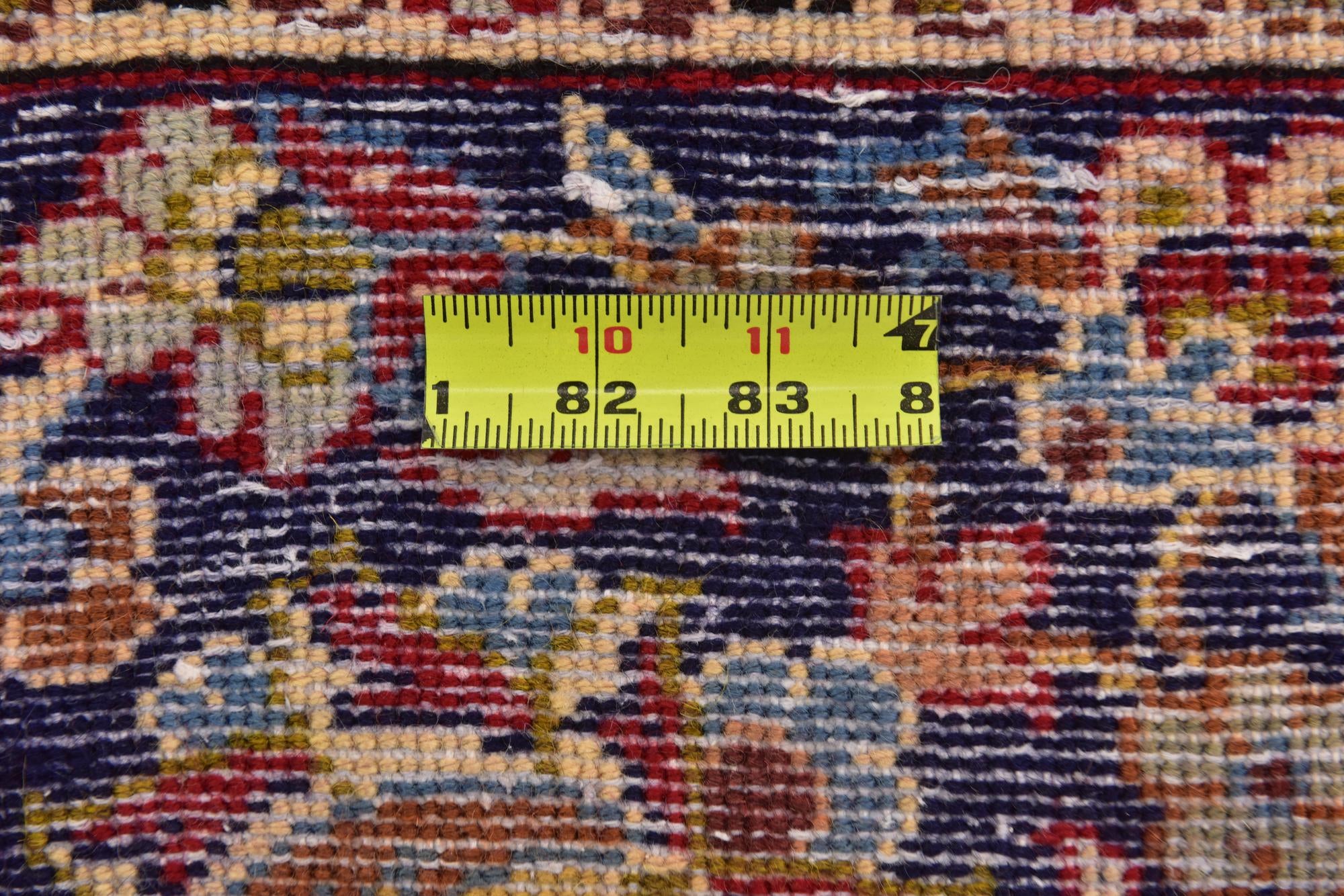 9' 8 x 13' 3 Hand Knotted Isfahan Persian Wool Rug