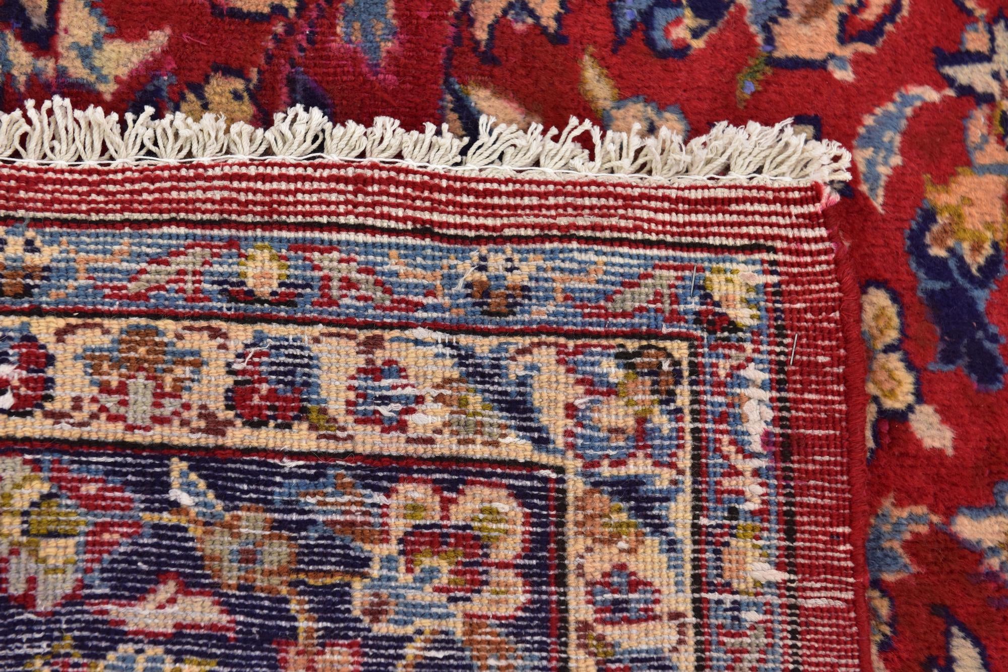 9' 8 x 13' 3 Hand Knotted Isfahan Persian Wool Rug