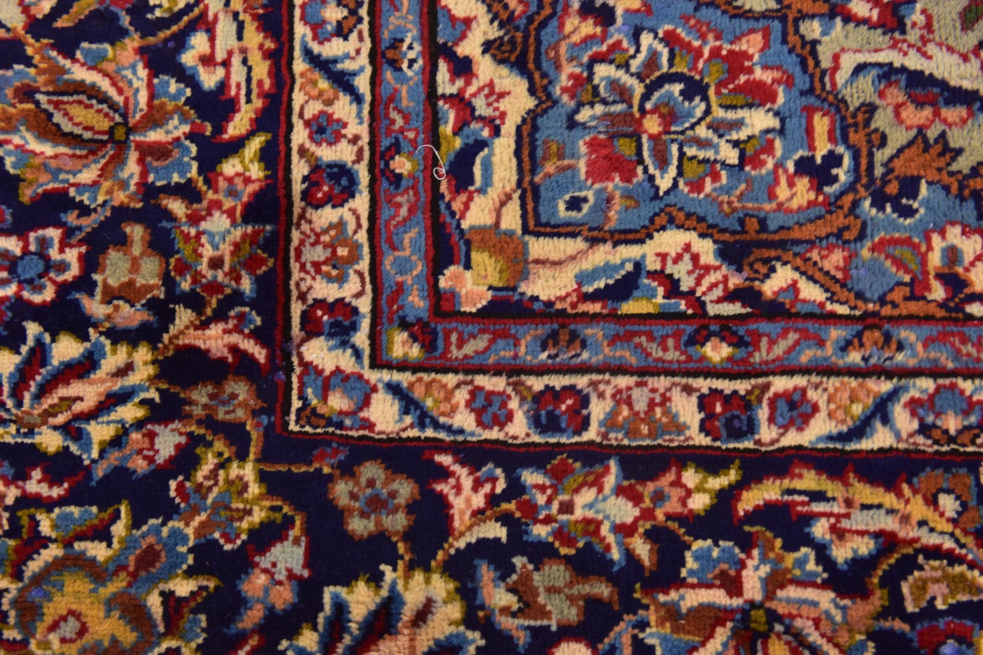 9' 8 x 13' 3 Hand Knotted Isfahan Persian Wool Rug