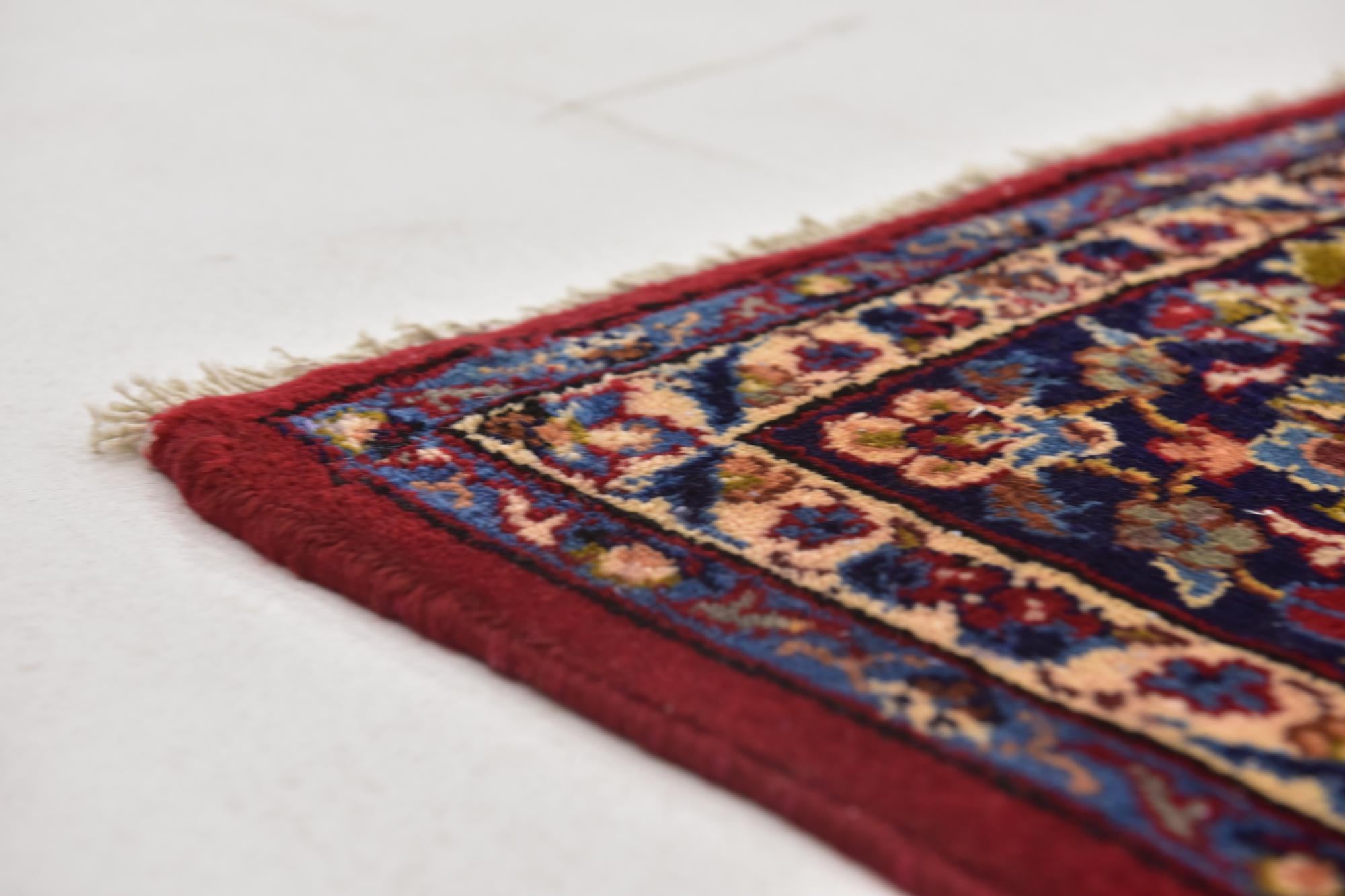 9' 8 x 13' 3 Hand Knotted Isfahan Persian Wool Rug