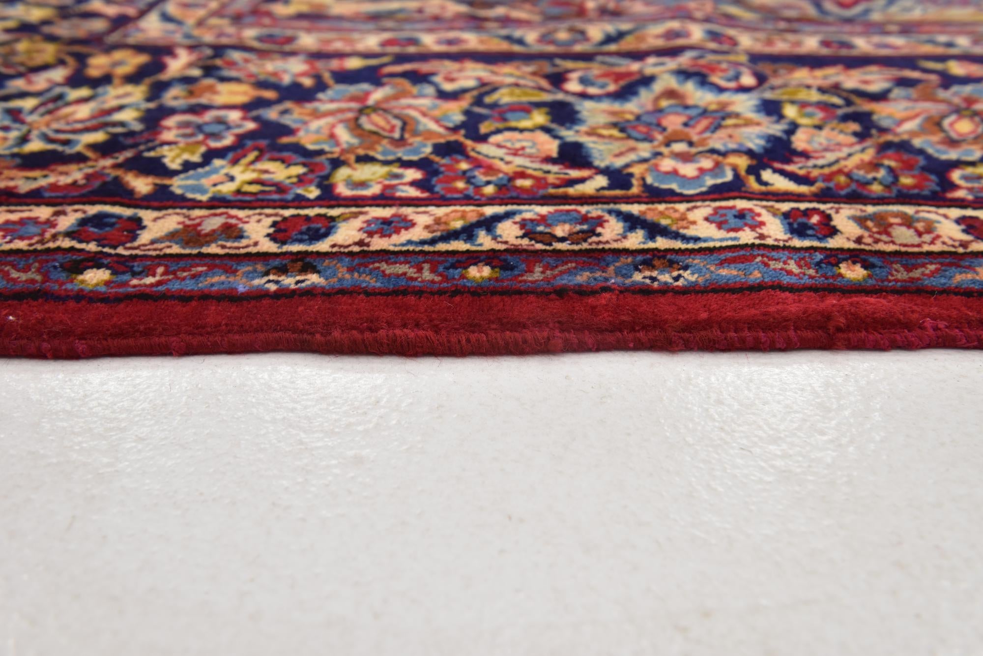 9' 8 x 13' 3 Hand Knotted Isfahan Persian Wool Rug