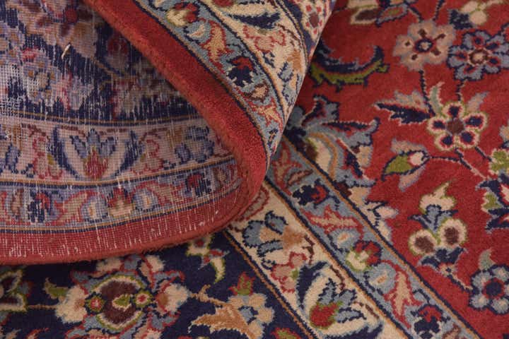 9' 9 x 12' 8 Hand Knotted Isfahan Persian Wool Rug