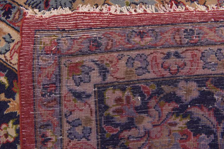 9' 9 x 12' 8 Hand Knotted Isfahan Persian Wool Rug