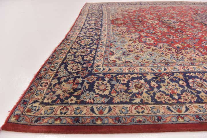 9' 9 x 12' 8 Hand Knotted Isfahan Persian Wool Rug