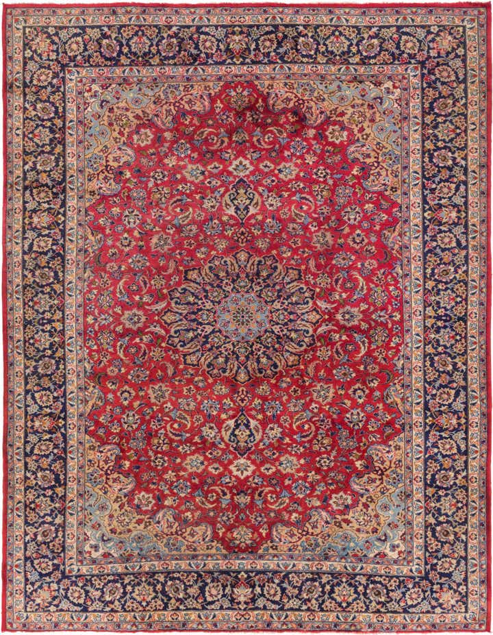 9' 9 x 12' 8 Hand Knotted Isfahan Persian Wool Rug