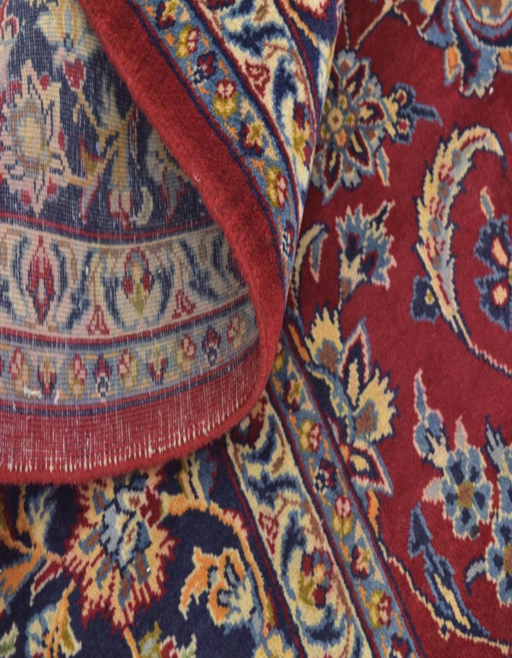 Detail image of 9' 7 x 12' 10 Hand Knotted Isfahan Persian Wool Rug
