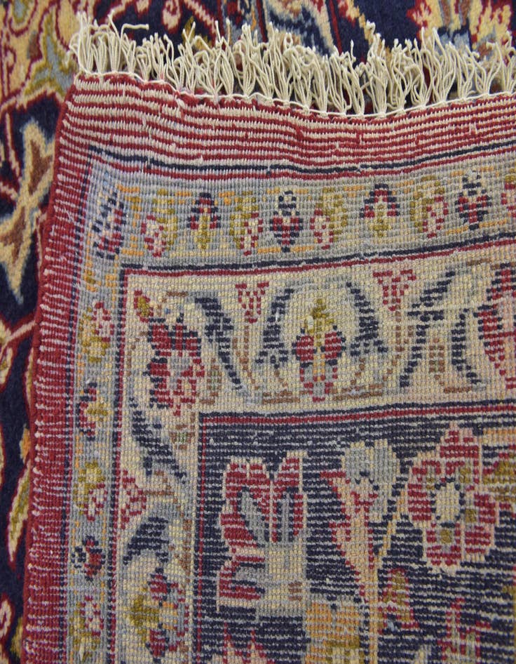 Detail image of 9' 7 x 12' 10 Hand Knotted Isfahan Persian Wool Rug