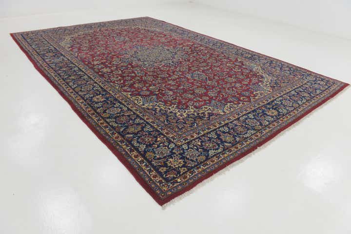 10' x 15' Hand Knotted Isfahan Persian Wool Rug