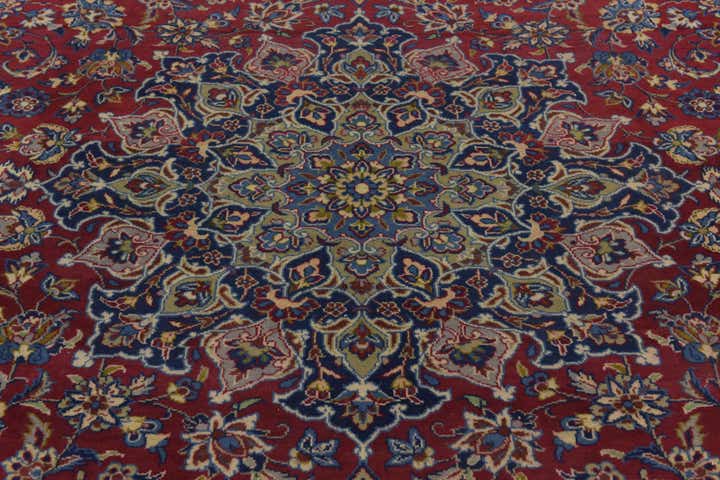 10' x 15' Hand Knotted Isfahan Persian Wool Rug