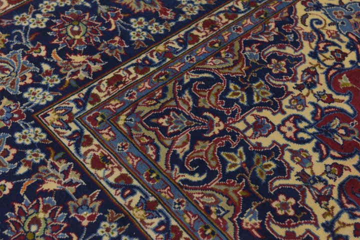 10' x 15' Hand Knotted Isfahan Persian Wool Rug