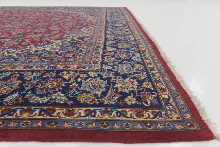 Detail image of 10' x 15' Hand Knotted Isfahan Persian Wool Rug