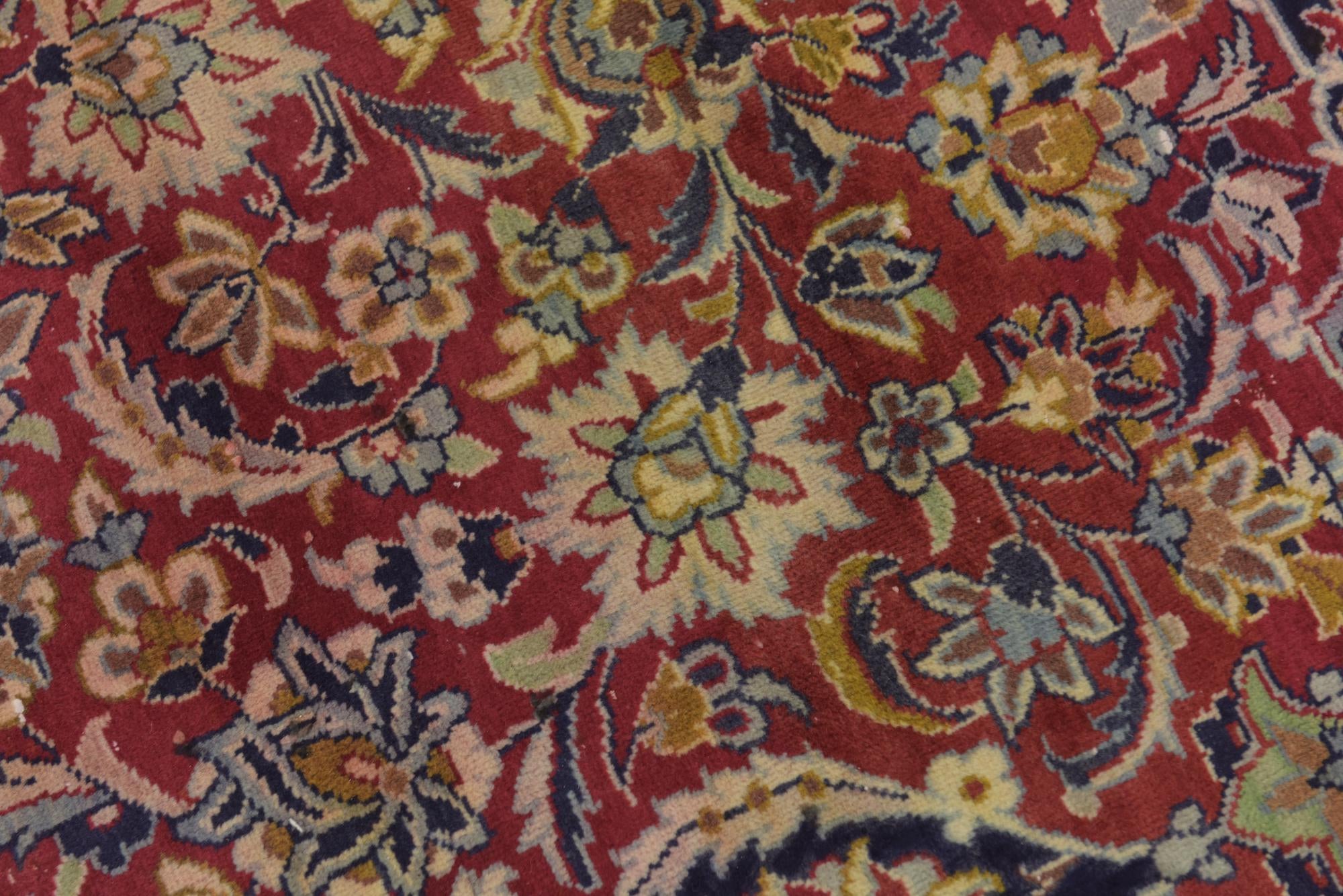 9' 4 x 13' 7 Hand Knotted Isfahan Persian Wool Rug