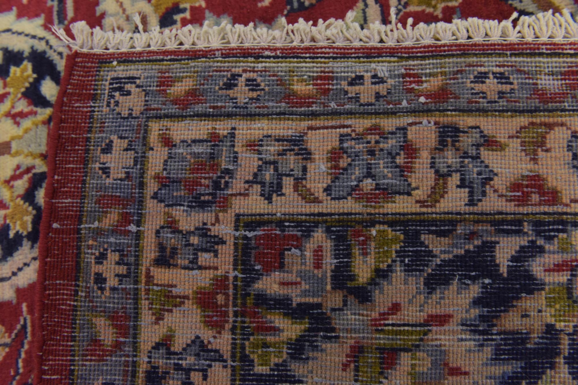 9' 4 x 13' 7 Hand Knotted Isfahan Persian Wool Rug