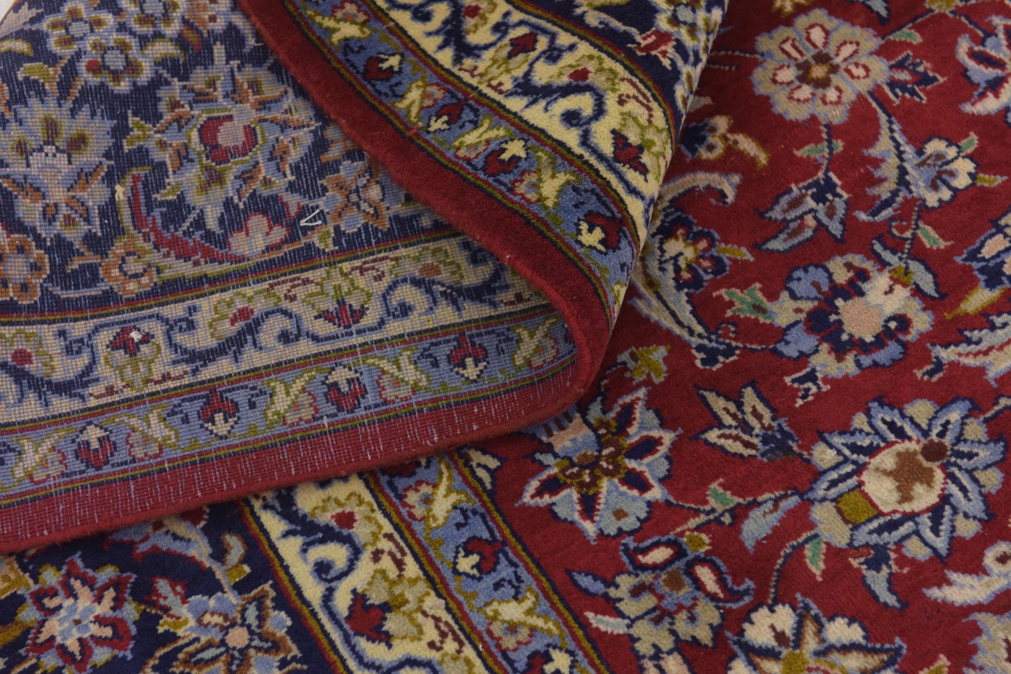 9' 6 x 13' 6 Hand Knotted Isfahan Persian Wool Rug